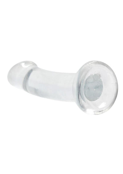 Realrock Crystal Clear Non Realistic Dildo with Suction Cup